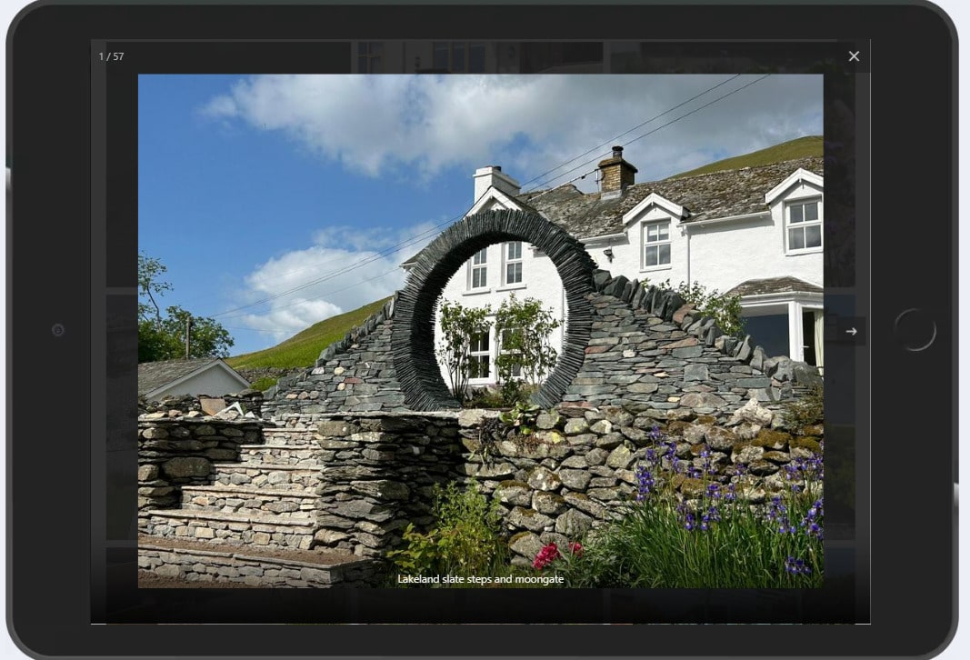 Gallery image expanded on an ipad