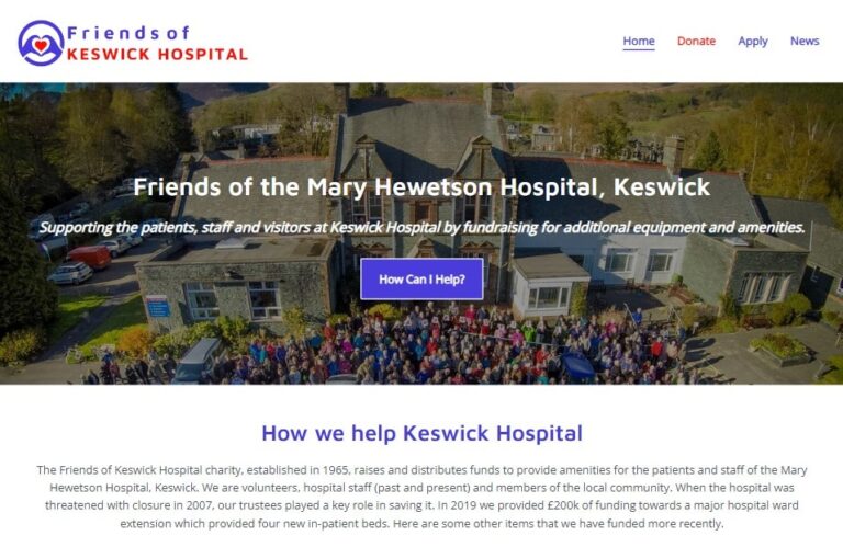 Home page - Friends of Keswick Hospital