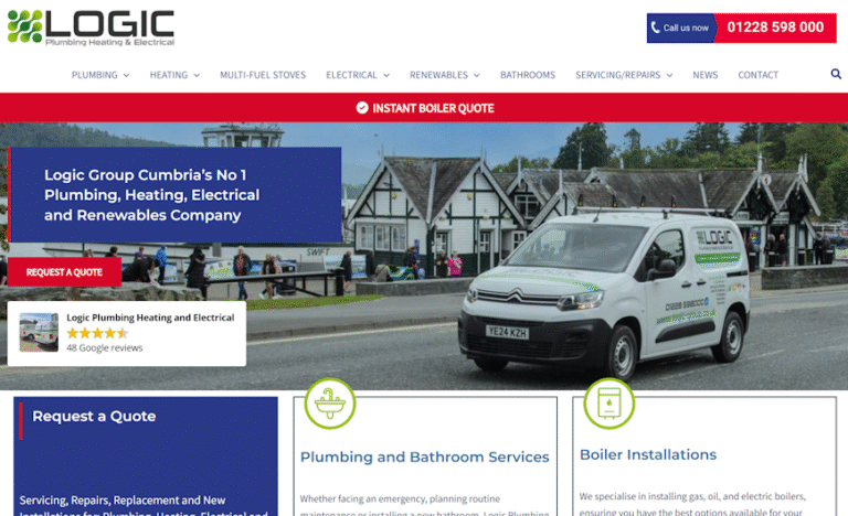 Logic Group Website Home Page